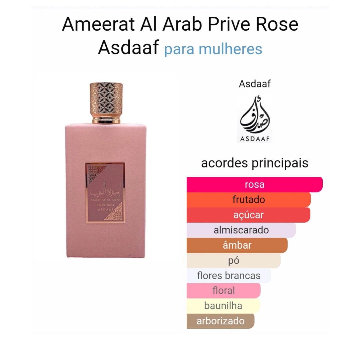 Ameerat Al arab prive rose 100 ml
