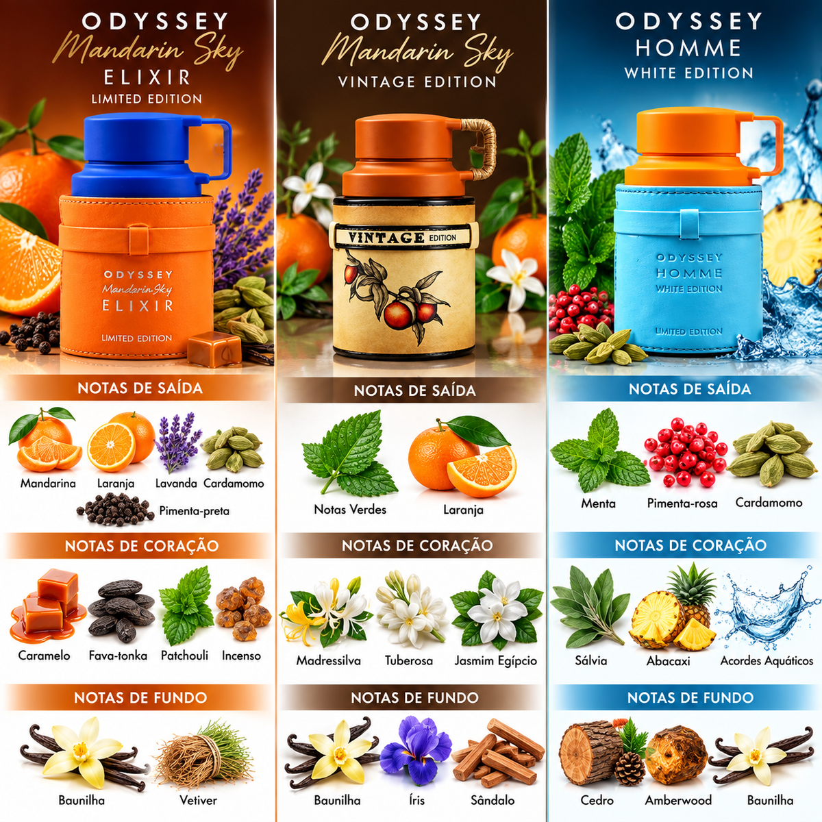 Wheel of Odyssey 3 piezas x 30ml